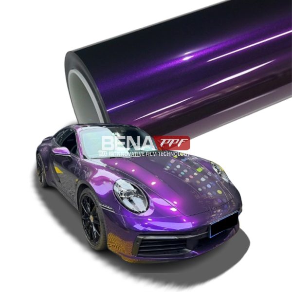 Bright black purple(BS-002)Vinyl Wrap