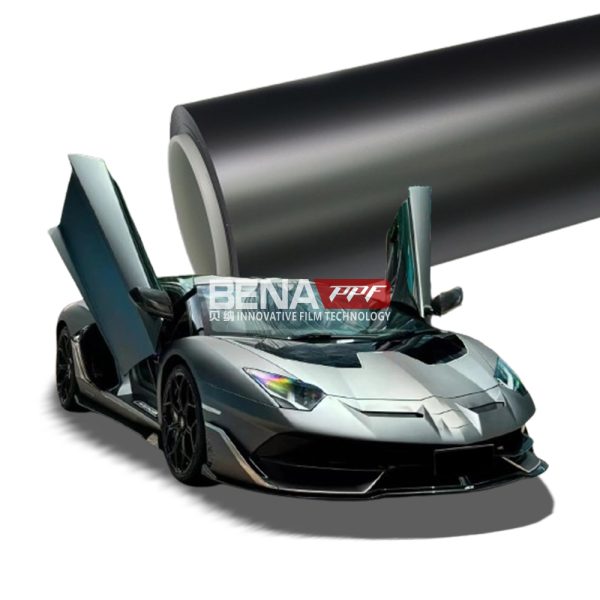 Matte electroplated tungsten steel（D-002）Vinyl Wrap