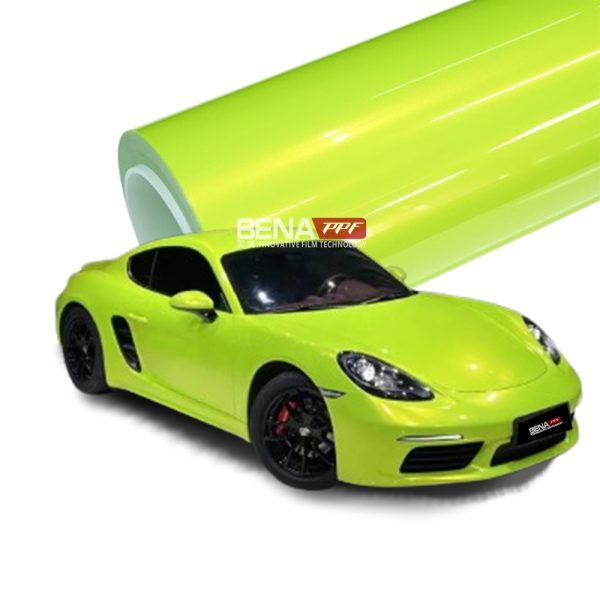 Iridescent fluorescent yellow（HC-003）Vinyl Wrap