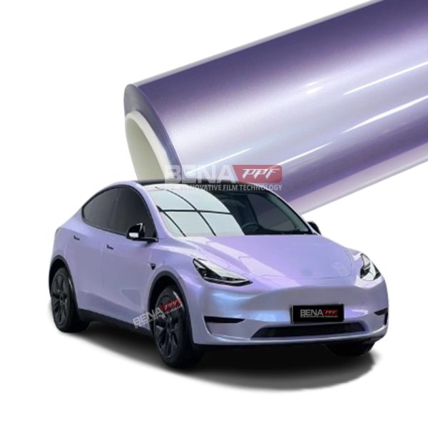 Metallic Crystal Silver Phantom Purple(MH-007)Vinyl Wrap